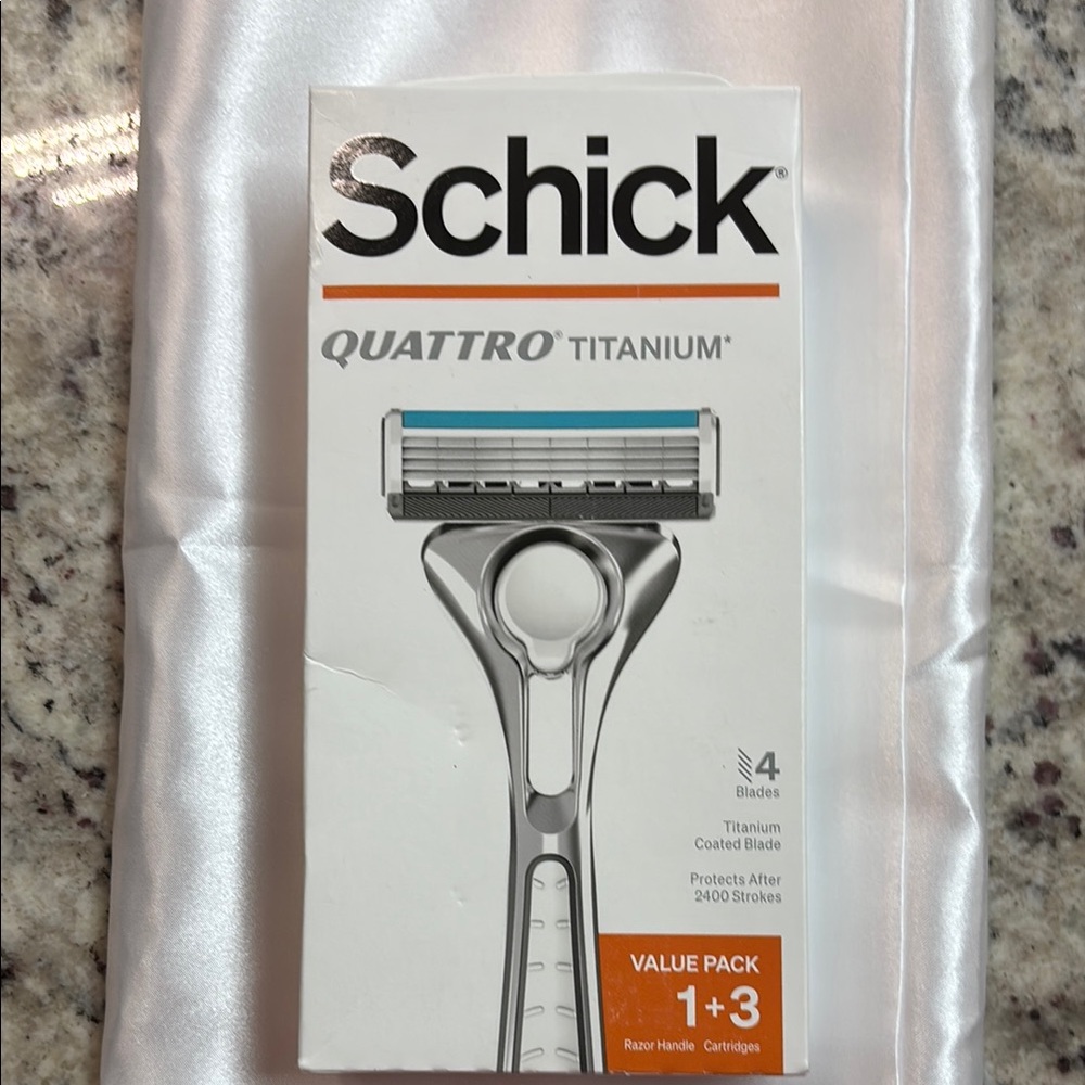 Schick Quattro Titanium Razor - Silver